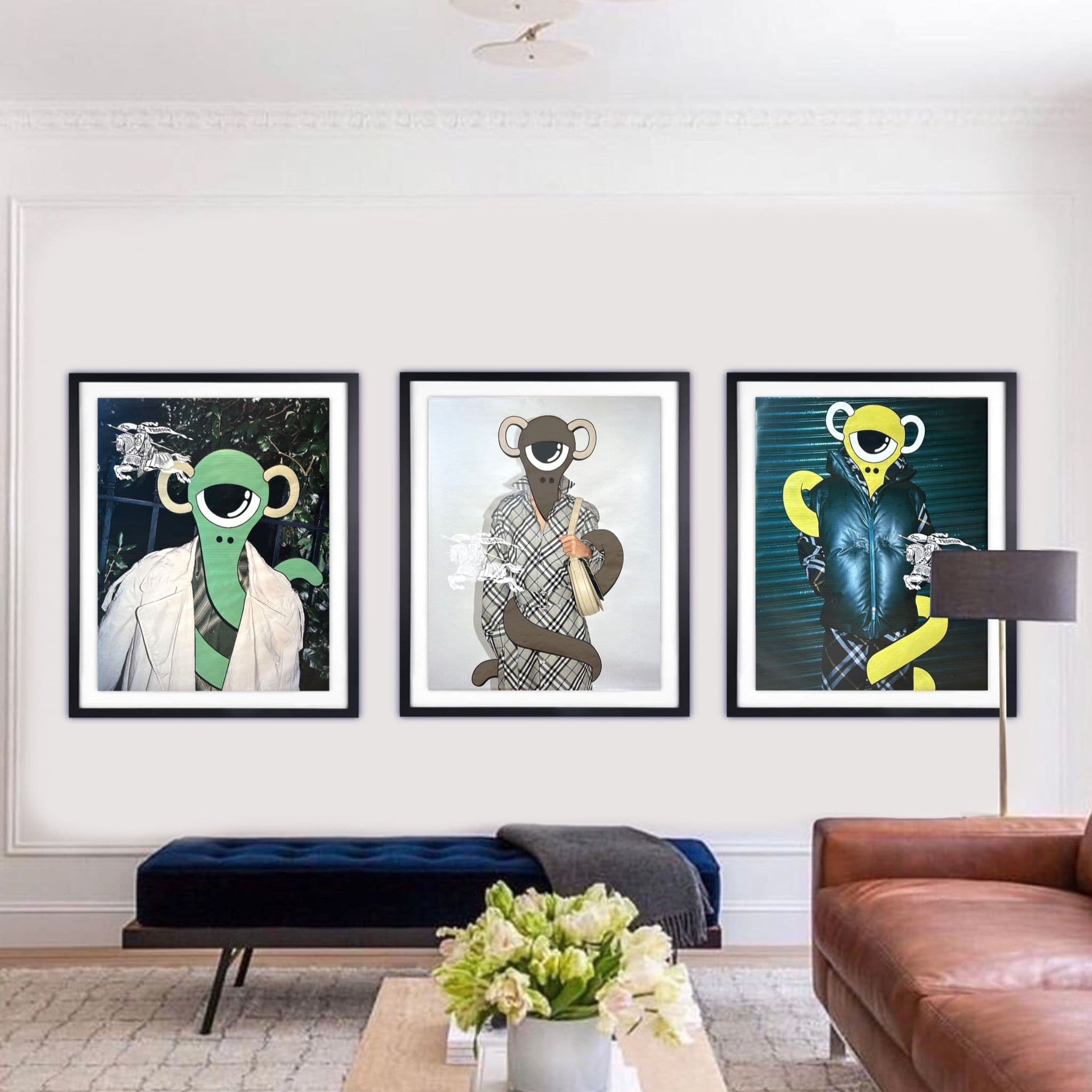 Burberry x 4: Saka, Iris Law, Lennon Gallagher, Slew